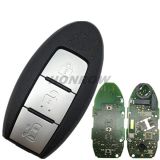 For Nis 3 button remote key with 315mhz （for after 2016 car） HITAG AES chip Continental :S180144601