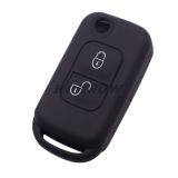 For Benz 2 button silicon case (black color)（MOQ: 5pcs)