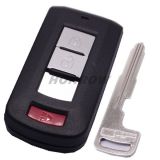 For Mit 2+1  button remote key blank with emergency key blade