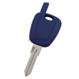 For Fiat transponder key blank with GT15R blade (can put TPX long chip and Ceramic chip) blue color