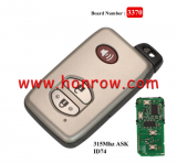 For Toy 2+1 button Smart Card 314.3MHz ID74 chip FSK 3370 Board CHIP: ID74-WD03