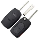For Au 2+1 button remote key blank with panic  (1616 battery Small battery)