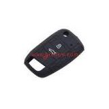 For VW 3 button silicon case black color