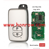  For Toy 2 button Smart Card 433.92MHz  ID74 chip FSK F433 Board CHIP: ID74-WD04 P/N: 89904-48E90 Page 1:98