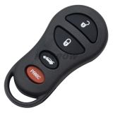 For Chry 3+1 Button remote key blank with red panic