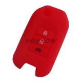For Honda 3 button Silicone case (Red color) (MOQ:50pcs)