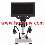 G1200D Digital Microscope 12MP 7 Inch Large Color Screen Built-in Lithium Battery 1-1200X Continuous With Light