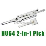 Original Lishi HU64 for Benz 2 In 1  lock pick and decoder combination tool with best quality