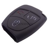 For Benz 3  button silicon case black color