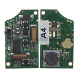 For Au 3 button he remote control model is   4D0 837 231  N  434MHZ
