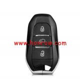 For Peugeot 3 button remote key blank with Light button
