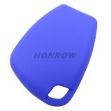For Benz 3  button silicon case blue color