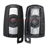For BM 5 series 3 button remote key blank with blade No Logo battery holders in the shell  