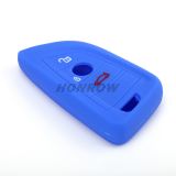 For BMW 3  button silicon case (blue)