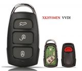 Xhorse Universal Remote Key Fob 3+1 Button for Hyundai Type XKHY04EN