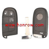 For Fiat 3+1 button remote key shell with SIP22 Blade