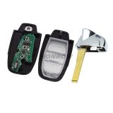 For Audi modified Keyless MQB 3B flip remote key with ID48 chip-434mhz ASK model
