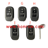 For Honda Smart key for Honda CRV Civic Accord ,please choose the key style