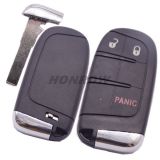 For Chry 2+1 button flip remote key shell with Key Blade