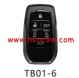 KEYDIY TB01-6 Smart Key Prox Remote Control with 8A Chip for Toyota Alphard Vellfire FCCID:0120