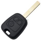 For Cit 2 button remote key blank with 307 key blade