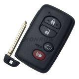 For To 3+1 button remote key blank (round button)