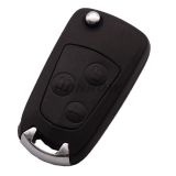 For Fo 3 button flip remote key blank