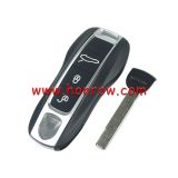 For Por 3 button remote key blank with emmergency key blade