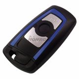 For BMW 5 series 3 button  remote key blank with Key Blade blue color