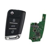 KEYDIY Remote key 3 button ZB15- 3 button smart key for KD900 URG200 KDX2 KD MAX