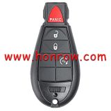 For Chrysler Jeep 3+1 button remote key with PCF7961M / HIATG AES / 4A chip FCC ID: GQ4-53T IC: 1470A-34T P/N: 68105083 AC AD AE AF AG
