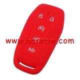 For Ford 4+1 button silicon case red MOQ:50PCS
