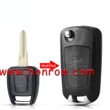 For Opel 2 button flip remote key blank with left blade