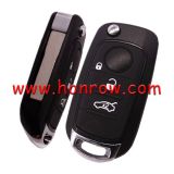 For Fi 3 button flip remote key blank with SIP22 without logo