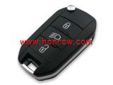 For Original Peugeot 3 button remote key with ID46 PCF7941 chip 433mhz PN:5FA01035304