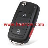 For VW MQB 3 button remote key  with 315MHz Megamos AES ID88 chip   FCCID: NBGFS93N 5K0837202BJ
