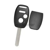 For high quality Honda 2+1 button remote key blank（no chip groove place) enhanced version