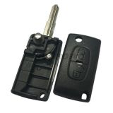 For Peu 2 button flip remote key shell (MIT11R)