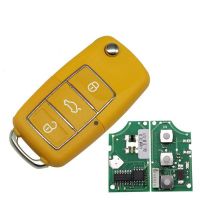 Standare remote key B01-Luxury 3 button remote key for KD300 and KD900 to produce any model remote yellow color