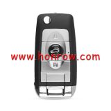 For VW modified 3 button flip remote key blank