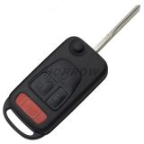 For Be 3+1 Button Flip Remote Key Blank with 2 track blade(No Logo)