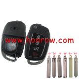 For New Hyundai 3+1 button remote key blank with Blade， please choose blade.