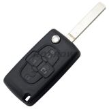 For Cit 4 button remote key blank with 307 blade  ( VA2 Blade -4 Button- No battery place) (No Logo)