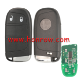 For Fiat 2 button remote key with 433Mhz PCF7953M /PCF7945 4A HITAG AES HITAG AES Chip FCC ID:M3N-40821302