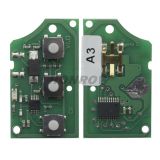 For Au 2 button remote key with big battery the remote control is  4D0 837 231 R 434mhz