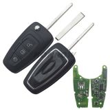 For Original Ford 3 button remote key with 433MHZ 4D63 80Bit chip
