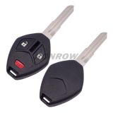 For Mit 2+1 button remote key blank with light button (No Logo)