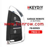 KEYDIY Luxury Garage Remote KD FB02-3 Remote for KD900 URG200 KDX2 KD MAX Auto Key Programmer