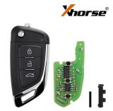 XHORSE XKKF03EN Wire Remote Key Knife Flip 3 Buttons