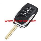For Toy 3 button Modified Flip Car Key Shell with TOY43 blade